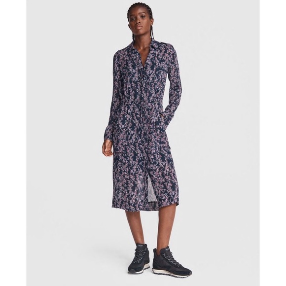 Rag & Bone Field Printed Midi Dress - Picture 1 of 4